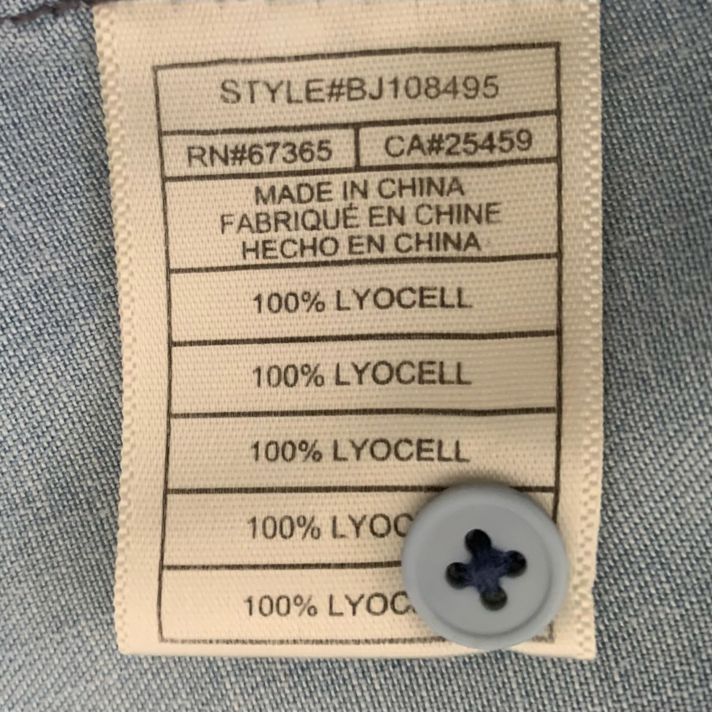 BB Dakota Light Denim Shirt Dress - Picture 6 of 7